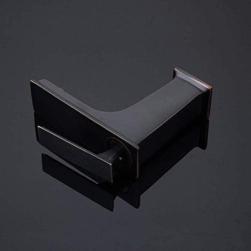 Robinets mitigeurs cascade noirs pour lavabo avec commande fluide - 3