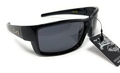Locs 91108 Black Sunglasses | Authentic Gangster Cholo Lowrider Wrap Mens Shades4