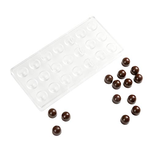 Restaurantware Pastry Tek 10.8 x 3.5 Inch Chocolate Mold, 1 Half Sphere Candy Mold...