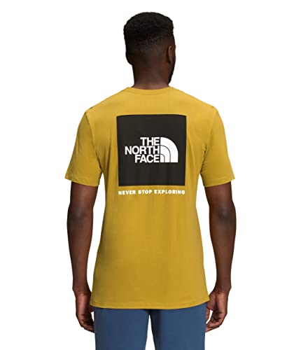 The North Face Men's Short Sleeve Box Nse Tee, Mineral Gold/Tnf Black, Small #TOP1