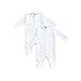 MEA BABY Unisex Baby Strampler mit Spruch Mamas & Papas Schatz,100% Baumwolle. Strampler Weiß. Baby-Einteiler für Mädchen Babyschlafanzug für Jungen. (74)