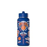 Hydrapeak NBA Officially Licensed New York Knicks 32oz Insulated Water Bottle, Celebrating the City of New York, Chug Lid & Handle | The Garden Inspired Sports Tumbler for Game Day & Travel (Blue)