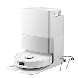 roborock Qrevo S5V Robot Vacuum Cleaner White with Zero-Tangling Side Brushes Replacement Bundle