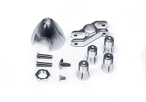 Metal Folding Propeller Spinner 25mm/30mm/35mm/40mm Z-Shaped w/Different Motor Shaft Diameter 3.0/3.17/4.0/5.0 for F5K F5J P5B Airplane RC Glider (MFZ35)