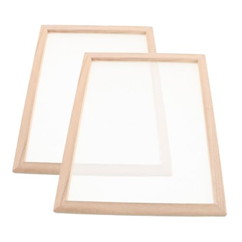 CIMAXIC Family Papermaking Supplies Wooden Frame Mesh Screen for DIY Paper Crafts