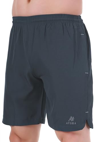 Image of Sports Shorts for Men, Athletic Running & Gym Shorts with Zip Pocket, Regular Fit Training Shorts