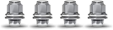 White Knight 5307 Chrome M12x1.50 Toyota Tacoma OEM Factory Style Mag Lug Nut with Washer, 4 Pack