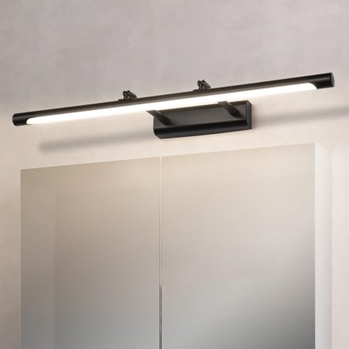Iluminación de pared para baño larga y ajustable con LED blanco para espejo 5