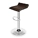 Liudan Krzesła barowe stołki barowe regulowane obrotowe stołki barowe z chromowaną podstawą i podnóżkiem nowoczesny pub blat kuchenny wysokość stołki barowe podest gazowy stołki barowe (kolor: brązowy)