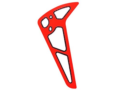 MICROHELI Red Carbon Fiber Vertical Fin - Blade 500X/3D
