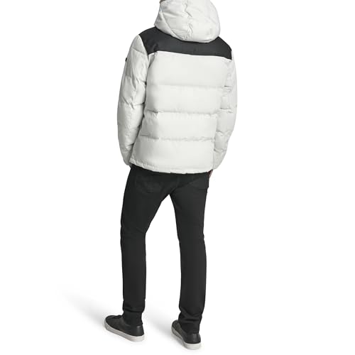 Image of DKNY Men's Mixed Media Quilted Puffer Jacket