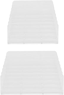 FOMIYES 2pcs Eyeshadow Tray Storage Box Plastic Containers Clear Container Makeup Case Organizer Eyeshadow Holder Makeup Organizer Shelf Eyeshadow Display Stand Lipsticks Holder Powder