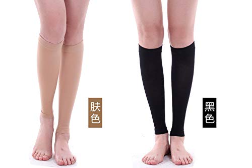 Envoltório de panturrilha, Andoer Calf envoltório esportivo mangas elásticas de compressão de perna
