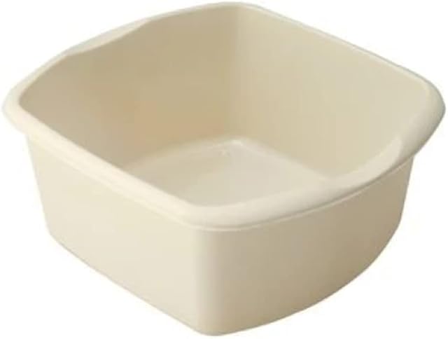 Addis 510583, 8 Litre Small Rectangular Bowl, Linen Cream 8L