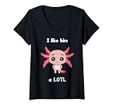 Photo Gallery donna axolotl love vegan vegetariano per coppie partner presenti maglietta con collo a v Photo Gallery donna axolotl love vegan vegetariano per coppie partner presenti maglietta con collo a v