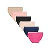 Hanes-Womens-Comfort-Flex-Fit-Seamless-Bikini-Underwear-6-Pack Hanes Pack, ComfortFlex Fit Panties, Seamless Underwear for Women, 6-Pack, Assorted Colors, Medium