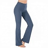 Women Rib Knitted Yoga Pants Elastic High Waisted...