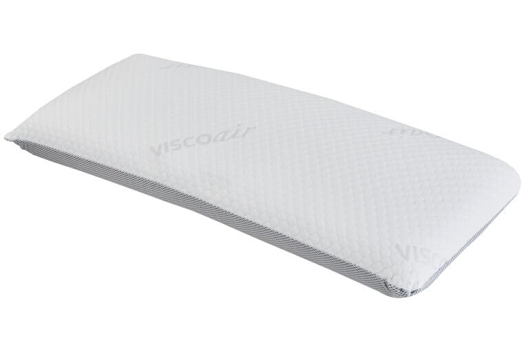 FACTORY COLCHON - Almohada ViscoAir 135cm Funda Extraíble Hipoalergénico Reversible Verano-Invierno Tejido 3D System Viscoelástico Visco Air