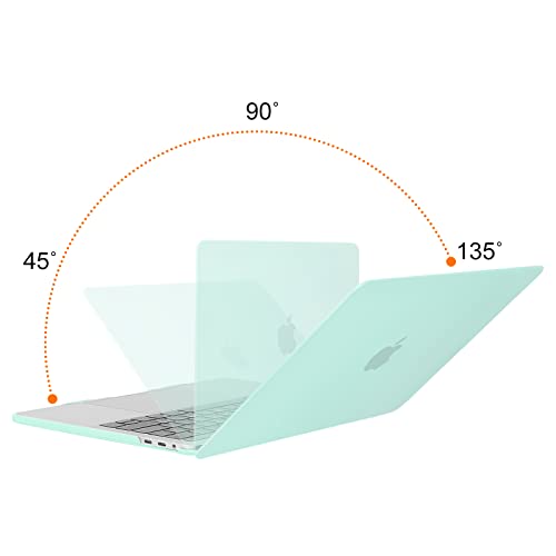 Image of MOSISO Compatible with MacBook Pro 13 inch Case M2 2025, 2024, 2023, 2022-2016 A2338 M1 A2251 A2289 A2159 A1989 A1708 A1706, Plastic Hard Shell&Keyboard Cover&Screen Film&Storage Bag, Mint Green