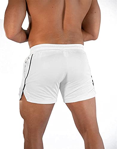 FLYFIREFLY Men's Gym Workout Shorts Running Lightweight Athletic Short Pants Bodybuilding Training3