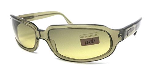 Lunettes de soleil WEB 3507 rectangulaire vert jaune pour femme active
