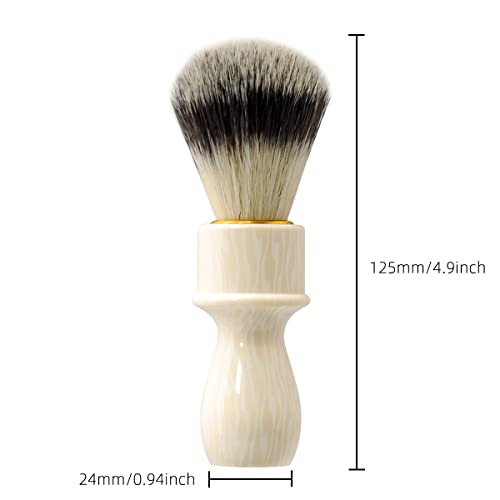 Grandslam Synthetic Nylon Shaving Brush With Resin Long Handle,18Mm Brush Knot,Shaving Brush For Men,Male Grooming Present #TOP3