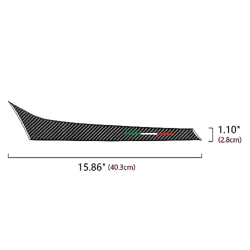 Image of Car Trim Carbon Sticker Decal Co-Pilot Cover Passenger Decor fits for Alfa Romeo 952 Giulia 2016-2026 Accessories - Stelvio NOT FIT