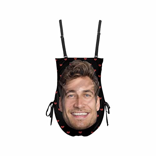 Personalized Face Bathing Suit Custom Picture Swimsuits For Women One Piece Swimwear With Husband Photos Pool Gifts #TOP3