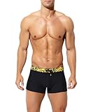 Mauro Kane Maillot de Bain Homme   Boxer de Natation pour Piscine et Plage, Cordon de Serrage Réglable Noir L