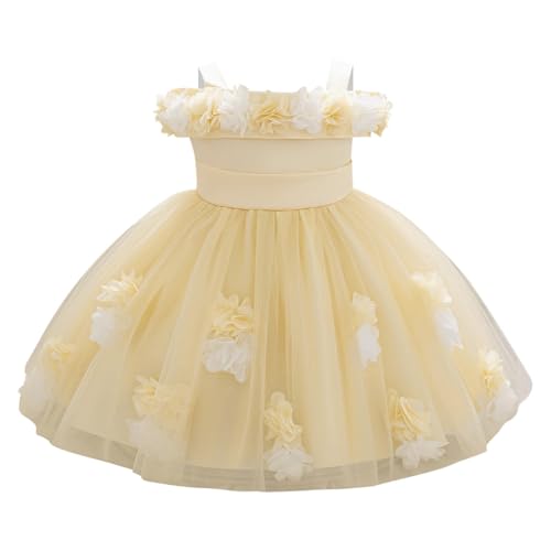 6M-3Y Toddler Baby Girl Dress Flower Wedding Pageant Formal Tulle Tutu Princess Dresses Birthday Party Gowns