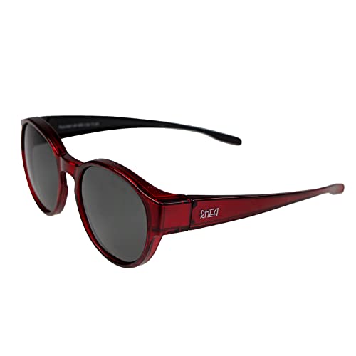 ActiveSol RHEA - Gafas de sol polarizadas con protección UV400, gafas de sol sobre gafas para usuarios de gafas, conducción y bicicleta, rojo, Einheitsgröße Cover