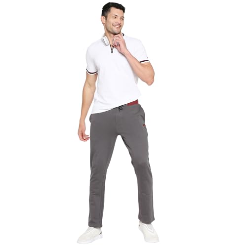 Image of Being Human Grey Regular Fit Track Pants for Men Clothing