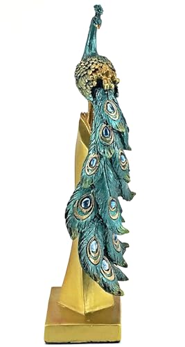 Estatua de Pavo Real Bellaa 13 Pulgadas miniatura 7