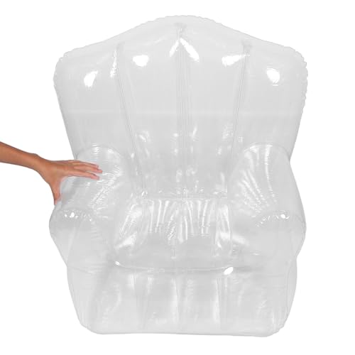 Fauteuil Gonflable Transparent au Design Unique pour Camping et Piscine - 6