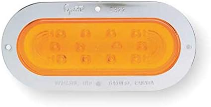 Grote Stop/Tail/Turn Lamp, Oval, Yellow, LED