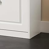 SoBuy Shoe Storage Bench with Seat Cushion - Narrow Shoe Cabinet with Flip Drawer, 2-Tier Rack, 150kg Load - Compact Hallway Storage Unit for Small Spaces White FSR82-K-W - Image 6