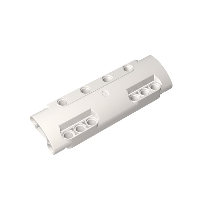 GDS-1012 Technic Panel Curved 11x3 with 10 Pin Holes Through Panel Surface 10PCS Compatible with Lego Toy 11954MOC Components for Major Brick Brands Color:White