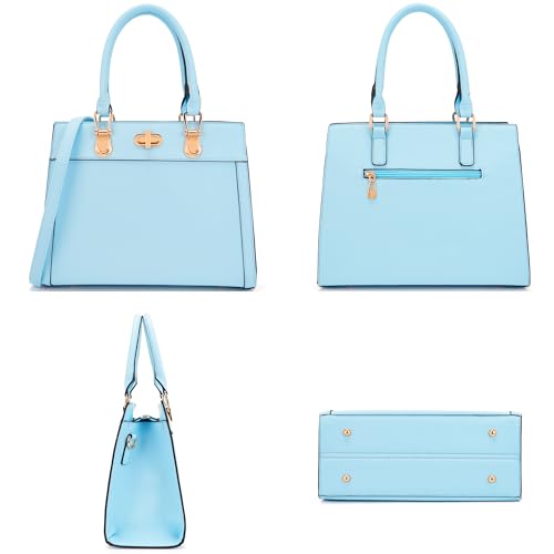 Purse Set Women Tote Handbag Shoulder Bag Top Handle Satchel Work Bag Crossbody Matching Wallet 2pcs