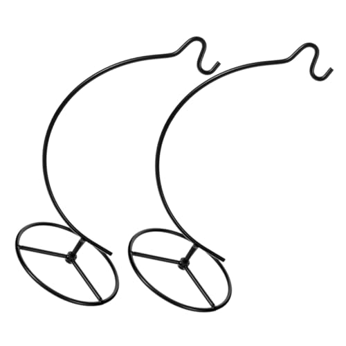 Hemobllo 2 piezas Soporte de Hierro para Jarrón Colgante Resistente y Antideslizante Exhibidor de Adornos y Plantas Aéreas para Decoración de Boda y Hogar