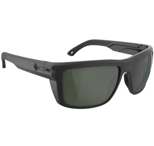 Spy Optic Overhaul XL Sunglasses Matte Black with Happy Grey Green Lens ANSI Z87.24