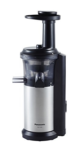 Panasonic MJ-L500 Slow Juicer with Frozen Treat Attachment, Black/Silver (Renewed)