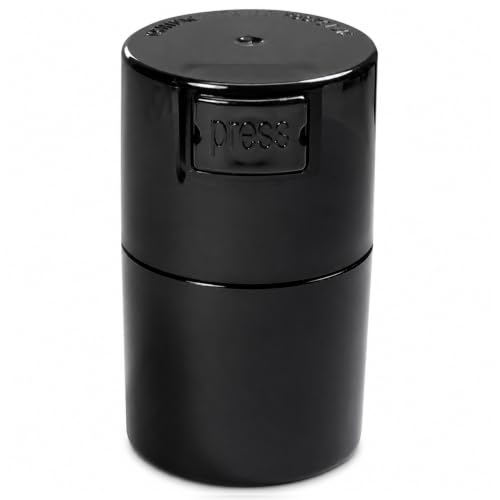 Vitavac 5g to 20g Airtight Vacuum Seal Portable Container, Black Pearl