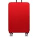 YianBestja Elastisch und Einfarbig Kofferhülle Koffer Abdeckung Schutzhülle Kofferschutzhülle Kofferbezug Luggage Gepäck Cover mit Band und Klettverschluss (Rot, M (22-24 Zoll))