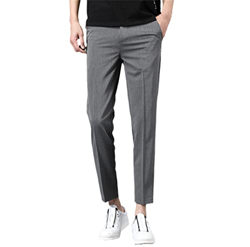 Pantalon de costume décontracté mince et respirant style formel classique coupe slim fit homme