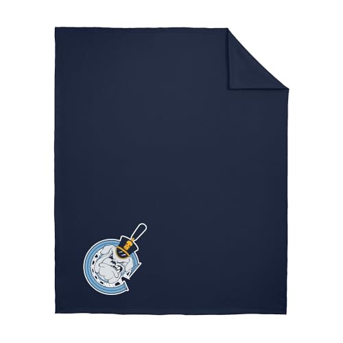 Sport Your Gear The Citadel Bulldogs Fleece Sweatshirt Blanket – Officially Licensed NCAA Cozy Throw for Game Day, Dorm, Couch & Travel – Bulldogs Fan Gift
