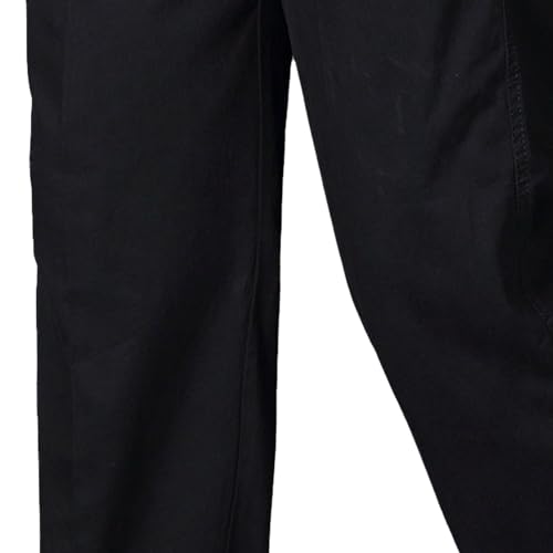 Men's Cotton Relaxed Fit Pants Elastic Waist Casual Pants Straight-Leg Regular Simple Joggers Trousers3