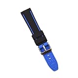 PHENOFICE de Reloj Diseño Moderno de Silicona Azul de 20 Mm, Ligera y Cómoda, Banda de Repuesto y Resistente al Agua para Uso Diario y Cualquier Ocasión