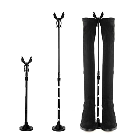 OHOH 2 Pack Retractable Boot Shapers, Adjustable Height of 15.5"-25", Boot Inserts Storage Stand Up Holders, Boots Knee High Shoes Clip Support Stand for Tall Boots Womens Mens