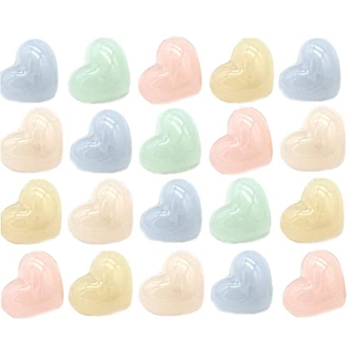 Fopytu - Fopytu 20 Pcs Coucle Mignon Couleur Coeur Boutons De Résine De Perle pour Vêtements Chemises Mabèlers Pulls Robe De Mariée Vêtements DIY Décorations De