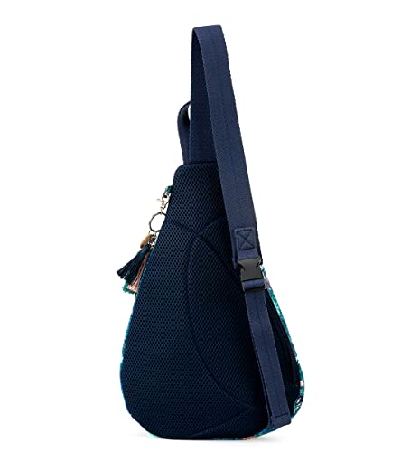 Sakroots Women's Go Sling Backpack In Nylon Eco Twill, Royal Blue Seascape, One Size #TOP3